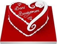  Ankara ubuk Cumhuriyet Mah. iekiler Seni seviyorum yazili kalp yas pasta