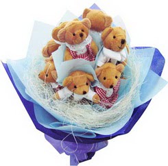 12 adet hediye ayicik bear demeti  Ankara ubuk kaliteli taze ve ucuz iekler 