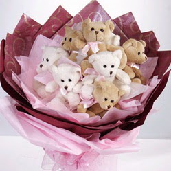 11 adet hediye ayicik teddy demeti  Ankara Esenboa Merkez Mah. ubuk Dumlupnar Mah. ieki maazas 