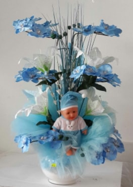 Mavi cam bebekli bebek doum iei  Ankara Atatrk Mah. ubuk iek sat 